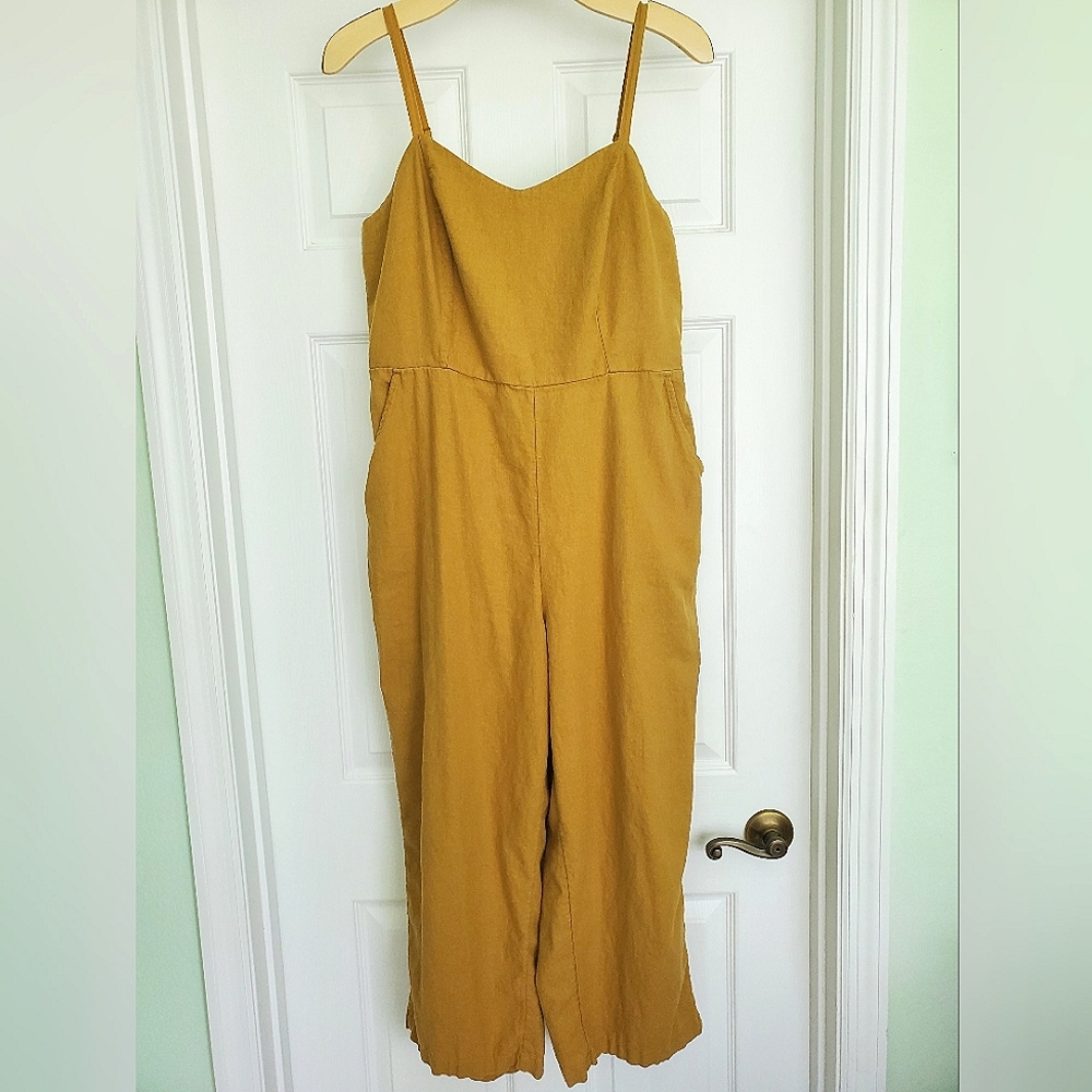 Old Navy Rustic Mustard/ Yellow Sweetheart Jumpsuit